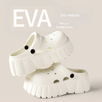 Crocs женски сандали с дебел под, дишаща EVA горна част, EVA подметка, дебелина над 3.5 cm, инжекционно формовани, лято 2025