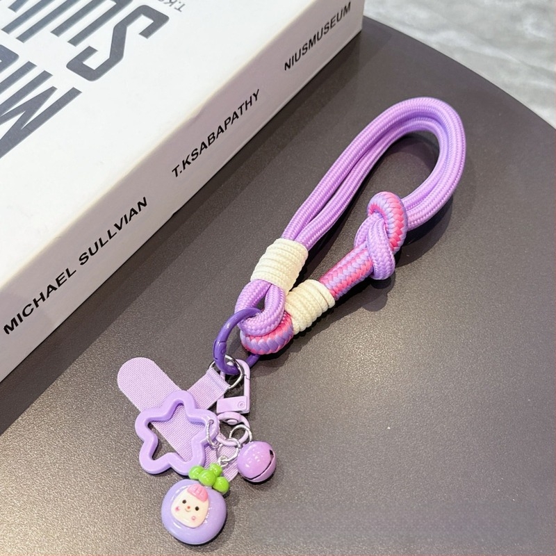 Ланярд за мобилен телефон, унисекс, полиестерно плетено въже, антикрадба, метална катарама, висулка в форма Т