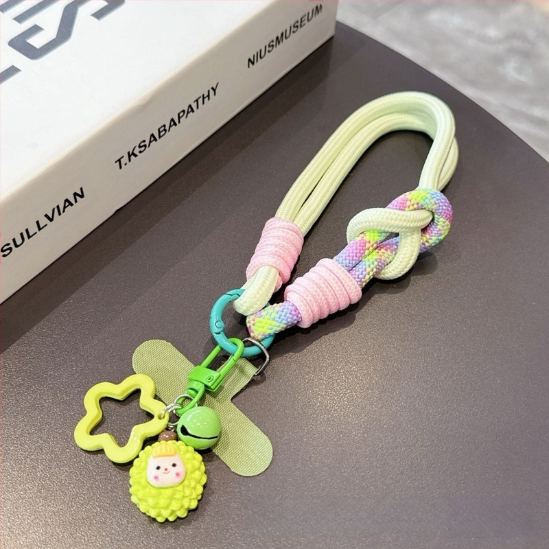 Ланярд за мобилен телефон, унисекс, полиестерно плетено въже, антикрадба, метална катарама, висулка в форма Т