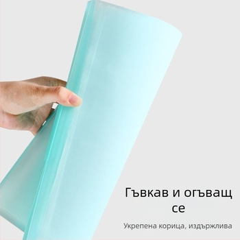 Chihai матово прозрачно пластмасово Data Book за арт колекция скици, 20 страници, 0,8 мм дебелина, печатано лого