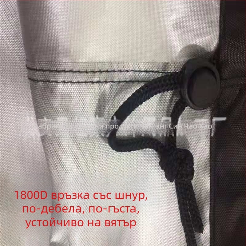 Покривка за външна вана, 210D сребърно покритие водоустойчив Oxford плат, квадратен дизайн, разглобяем, водоустойчива чанта за съхранение с цип