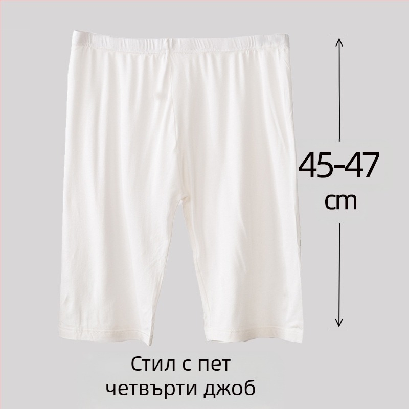 Дамски вискозни дантелени безопасни шорти с средна талия, памучна подплата, бързосъхнещи