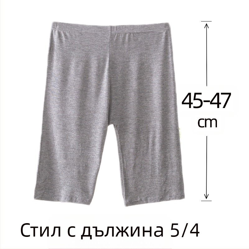 Дамски вискозни дантелени безопасни шорти с средна талия, памучна подплата, бързосъхнещи