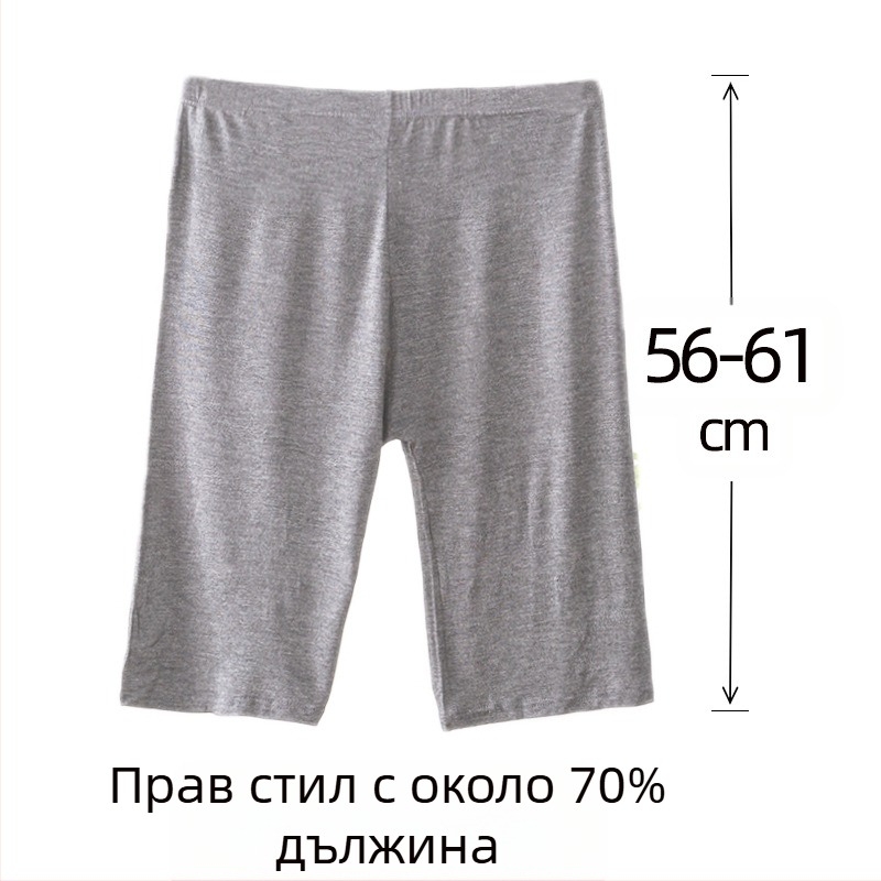 Дамски вискозни дантелени безопасни шорти с средна талия, памучна подплата, бързосъхнещи