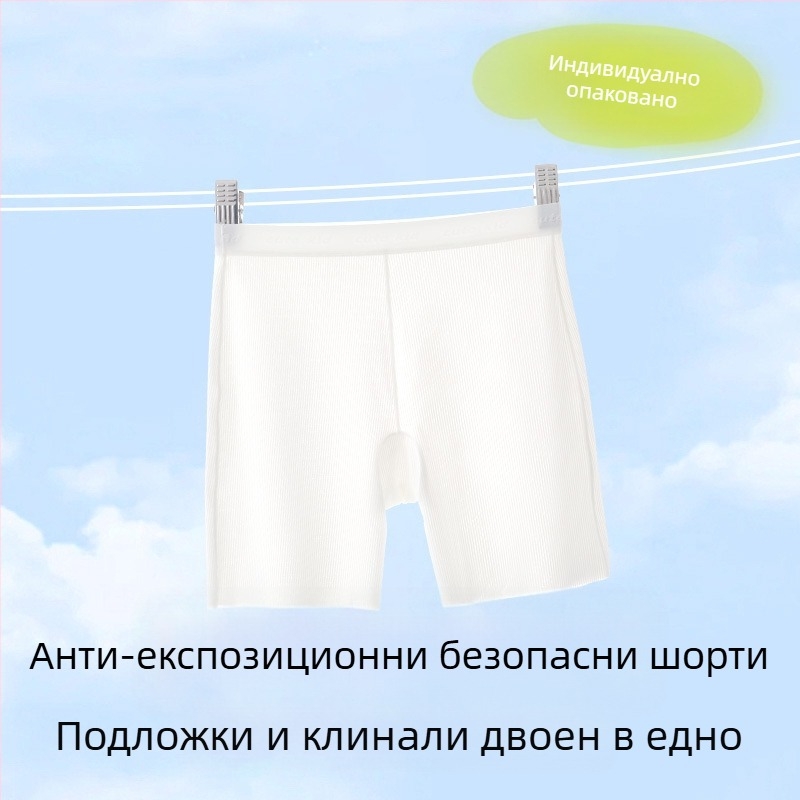Детски безопасни къси панталони-бельо, Клас А, Ice Silk, Нейлон 72%, за деца над 8 г (над 140 см), Лято 2025