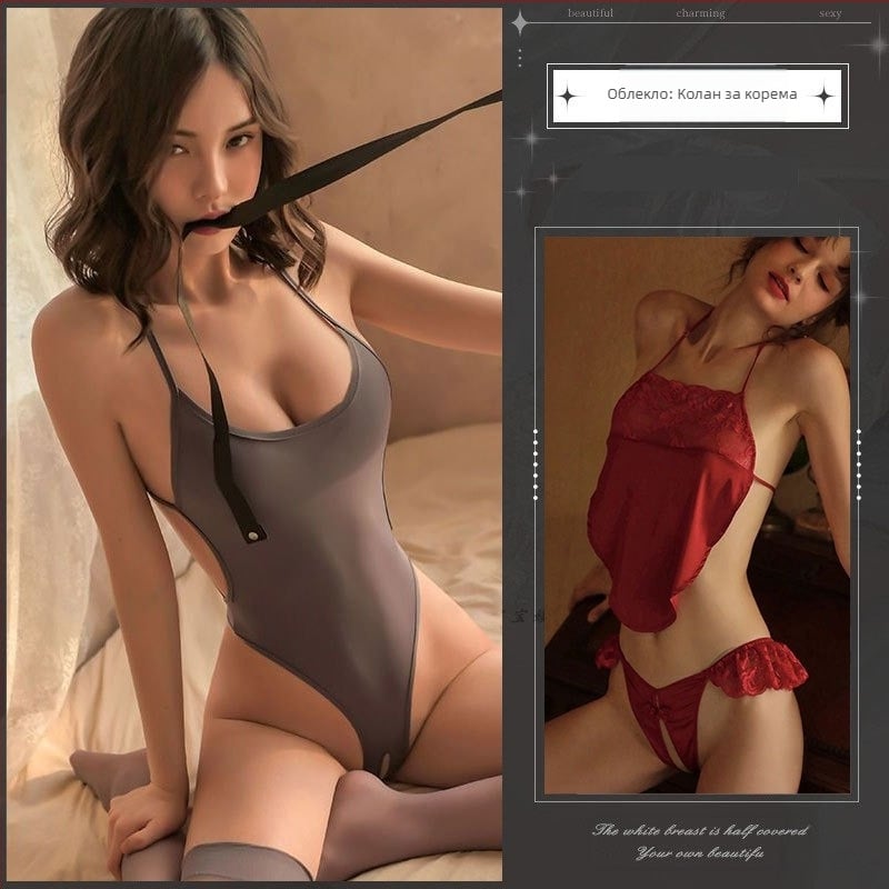 Дамски боди с открита интимна зона — полиестер, 90–95% полиестер, стил за ролева игра: моряк и зайче