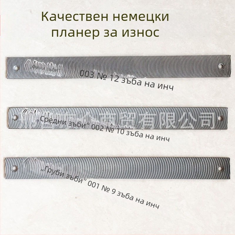 Автофайл за ламарина със регулируем захват, държач за планерни ножове и плоска полукръгла форма (множество серии)