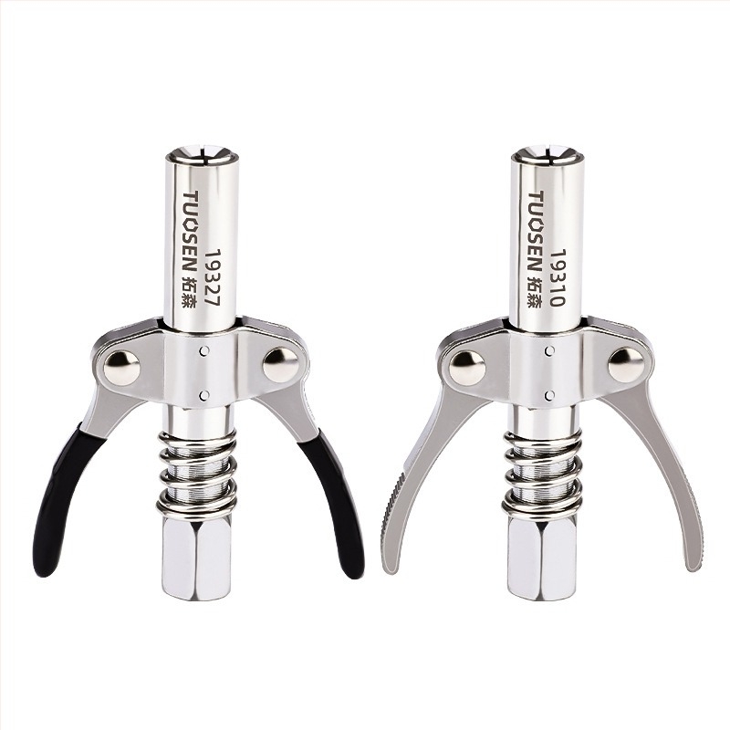 Topson Универсален накрайник за пистолет за мазнини, двойна дръжка, ръчна работа, високо налягане