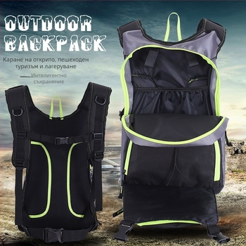 Jiaspeed Чанта за крос‑кънтри каране с воден резервоар — канвасова велосипедна чанта, без дъждовна защита