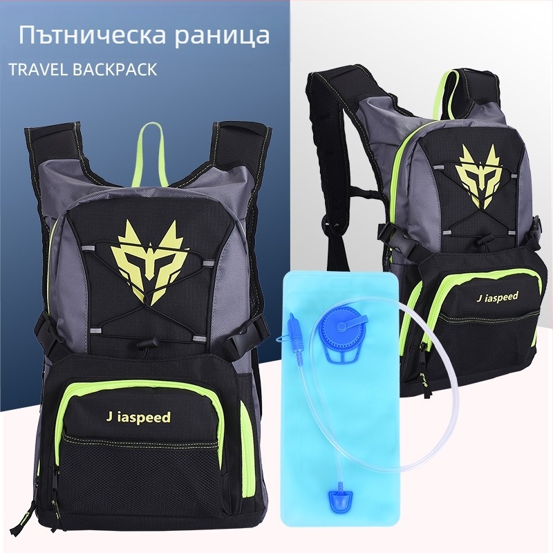 Jiaspeed Чанта за крос‑кънтри каране с воден резервоар — канвасова велосипедна чанта, без дъждовна защита