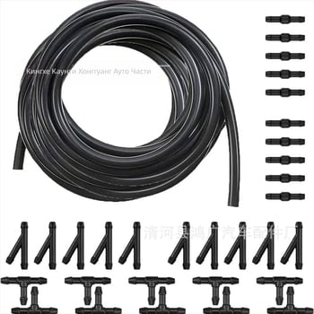 Универсален маркуч за промиване на чистачки за автомобил, гумен, с Y-образно и T-образно директно свързване, комплект