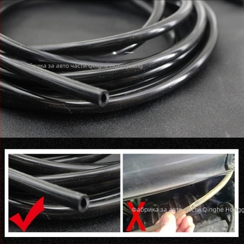 Универсален маркуч за промиване на чистачки за автомобил, гумен, с Y-образно и T-образно директно свързване, комплект