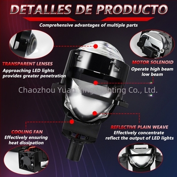 LED автомобилни фарове с двойна леща и отражателна чашка, корпус от авиационен алуминий, възможност за персонализация