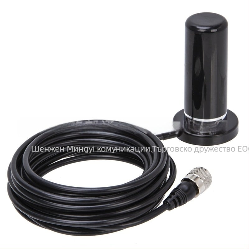 Автомобилна антена за радиокомуникации със вакуумна чашка, двойна честота 144/430 MHz, обхват 10–50 км, без батерия, за комуникации