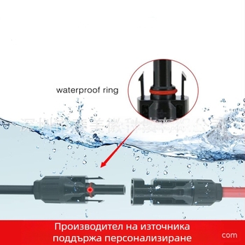 MC4 към MC4 удължителен кабел за слънчеви системи, 10 AWG кабел с висока мощност за мобилно съхранение на енергия