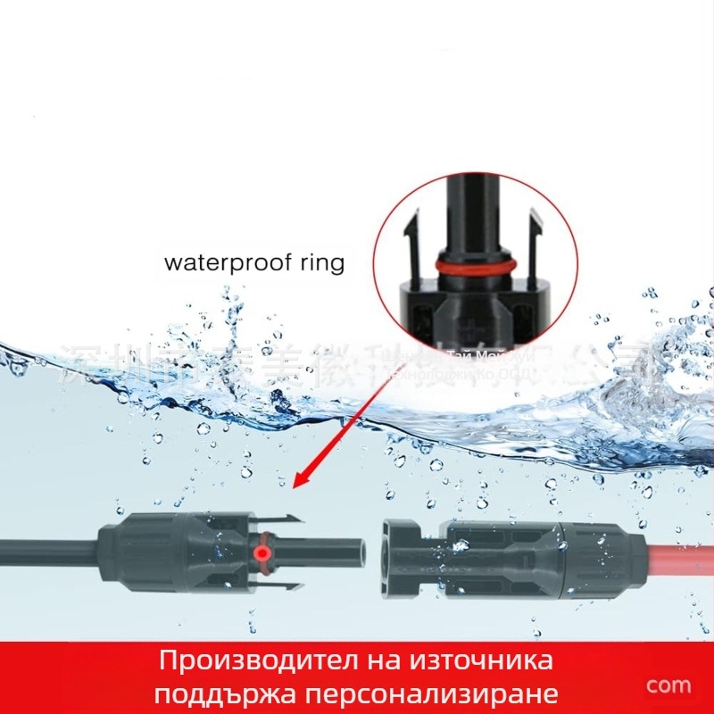 MC4 към MC4 удължителен кабел за слънчеви системи, 10 AWG кабел с висока мощност за мобилно съхранение на енергия