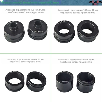 mi.xim Автомобилен багажник за покрива — държач за предна вилка на велосипед със система за бързо освобождаване; универсален, лицензиран частен етикет