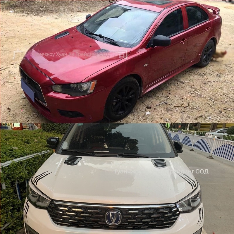 Универсално декоративно капаче за въздушен изход на автомобил – ABS, монтаж с лепило, нерегулярен модел, за каросерия