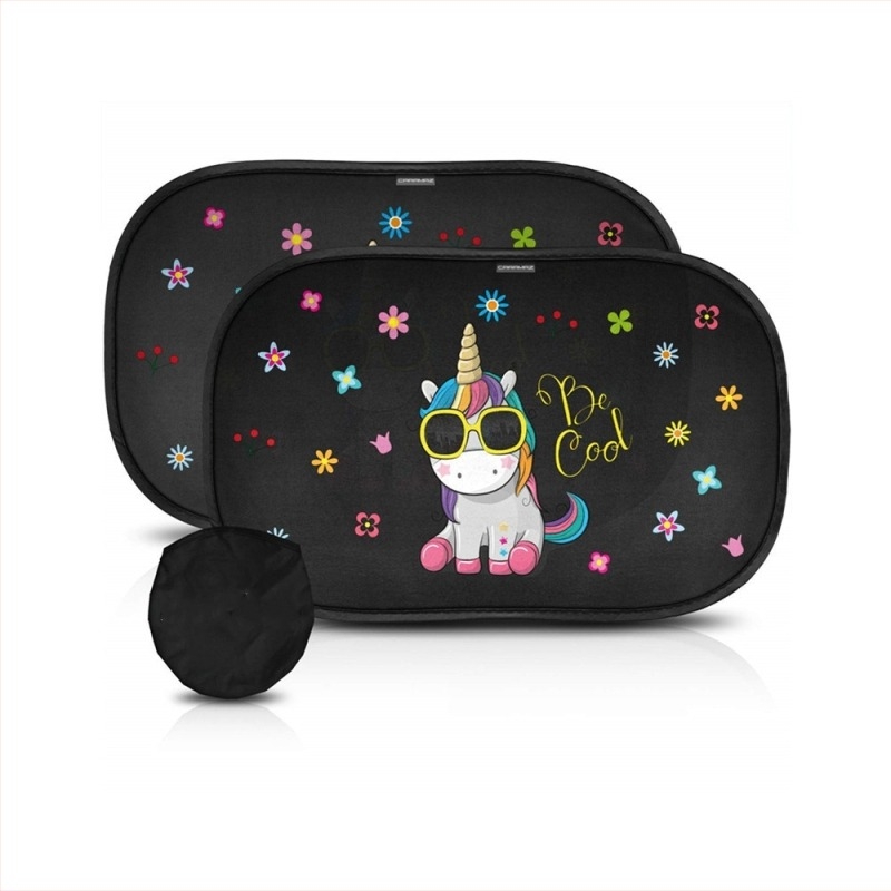 Автомобилен прозорец слънцезащитна лепенка с мрежест PVC електростатичен филм, самозалепващ монтаж, универсална употреба, карикатурен мотив