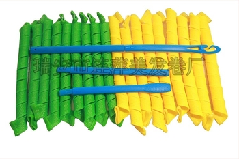 50 cm дълги ролки за коса, комплект от 18 пластмасови уреда за къдрене, вълни и средни къдрици, DIY стилизиране
