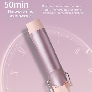 Kang Hair Електрическо къдрене за коса с отрицателни йони, керамично покритие, 85W, 220V, 15 нива на температура