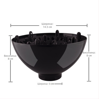 Салонен капак за сушене на коса с найлонов корпус, безчетков двигател, 3 скорости на въздуха и шум под 36 dB