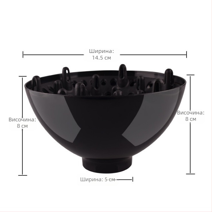 Салонен капак за сушене на коса с найлонов корпус, безчетков двигател, 3 скорости на въздуха и шум под 36 dB