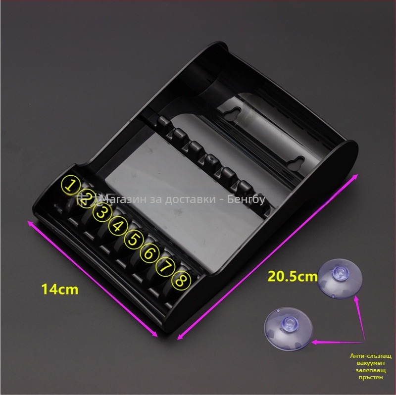 Кутия за ножици за фризьори с нехлъзгащ се държач – органайзер за фризьорски салон