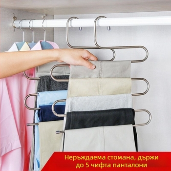 Стелаж за панталони от неръждаема стомана – Ethereal, модерна простота, персонализирана обработка