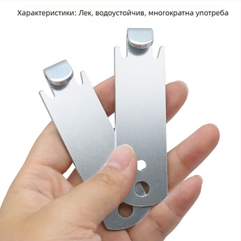Комплект от 2 части: усуквач за тел с T-колонна щипка за навиване на оградно въже – инструмент за озеленяване, Xingweiqiang