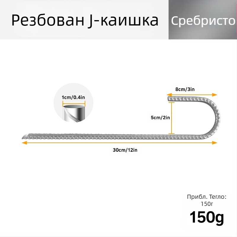 Анкер за земята – галванизиран метален пирон с резба, за тревни площи и палатки; марка Quant; по поръчка.