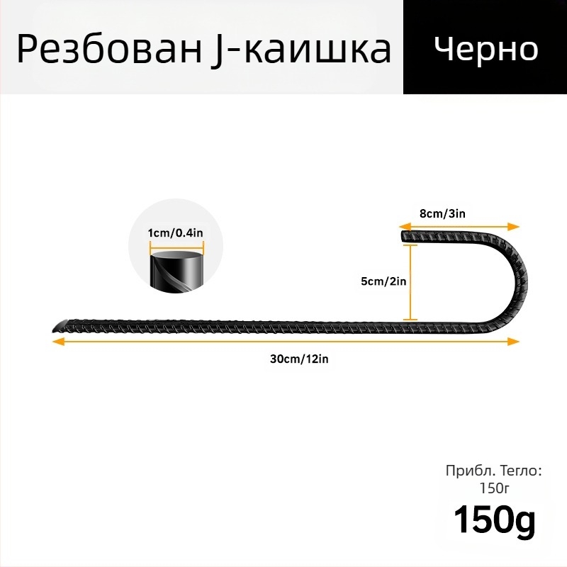 Анкер за земята – галванизиран метален пирон с резба, за тревни площи и палатки; марка Quant; по поръчка.