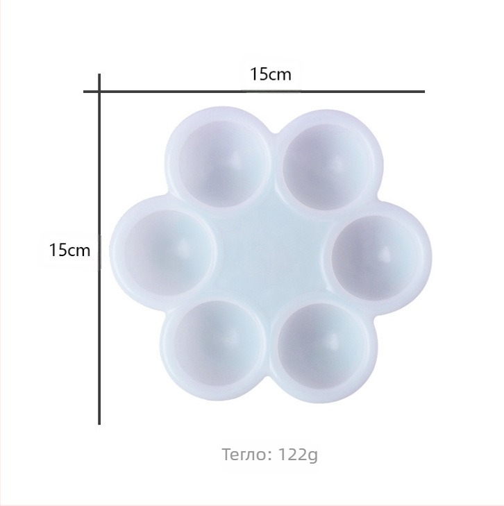Силиконова форма за яйцевидна смолна бижутерия – DIY огледален кристален гел дисплей