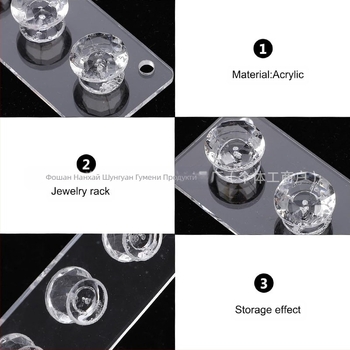 Акрилна стенна витрина за бижута – едноетажна, държач за огърлици, гривни и обици, лазерно обработване, есен 2024