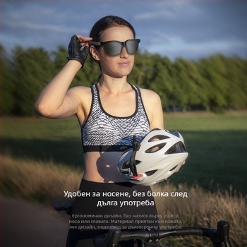 Безжични Bluetooth очила със слушалки XG88PRO, Bluetooth 5.3, обхват до 10 м, стерео звук, 4–8 ч работа, PC+ABS