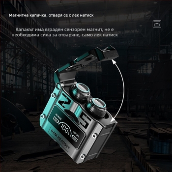 Безжични Bluetooth слушалки за уши, ниска латентност за е-спортове, дишаща светлина, дълъг живот на батерията (Bluetooth 5.0, In-ear, Esports Low Latency, Breathing Light, Long Battery Life)