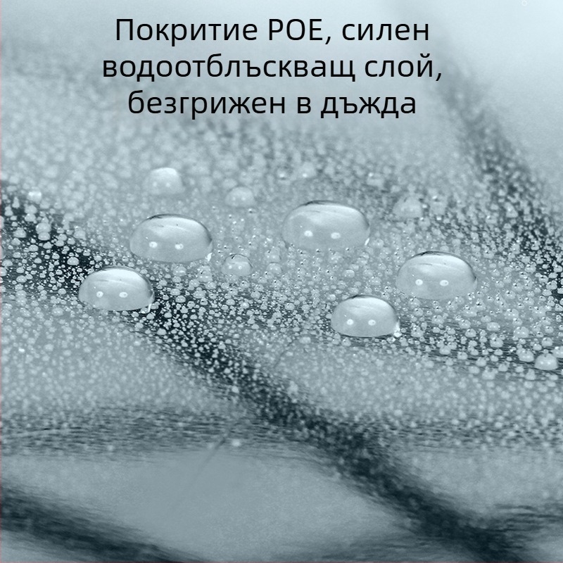 Чадър с дълга дръжка и прав стебло, PVC плат 190t, 16 стоманени ребра, ръчно отваряне, печат на лого и възможност за персонализация
