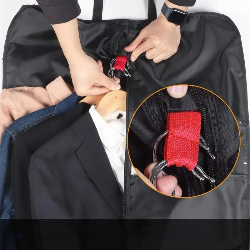 Чанта за палто и костюм за пътуване и бизнес гардероб, прахозащита, влагоустойчива, оксфорд плат