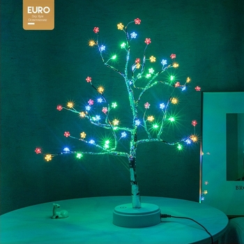 LED снежинка коледни светлини за домашен и хотелски декор, USB захранване, 4.5V вход, IP43, регулируеми, Sanan Optoelectronics