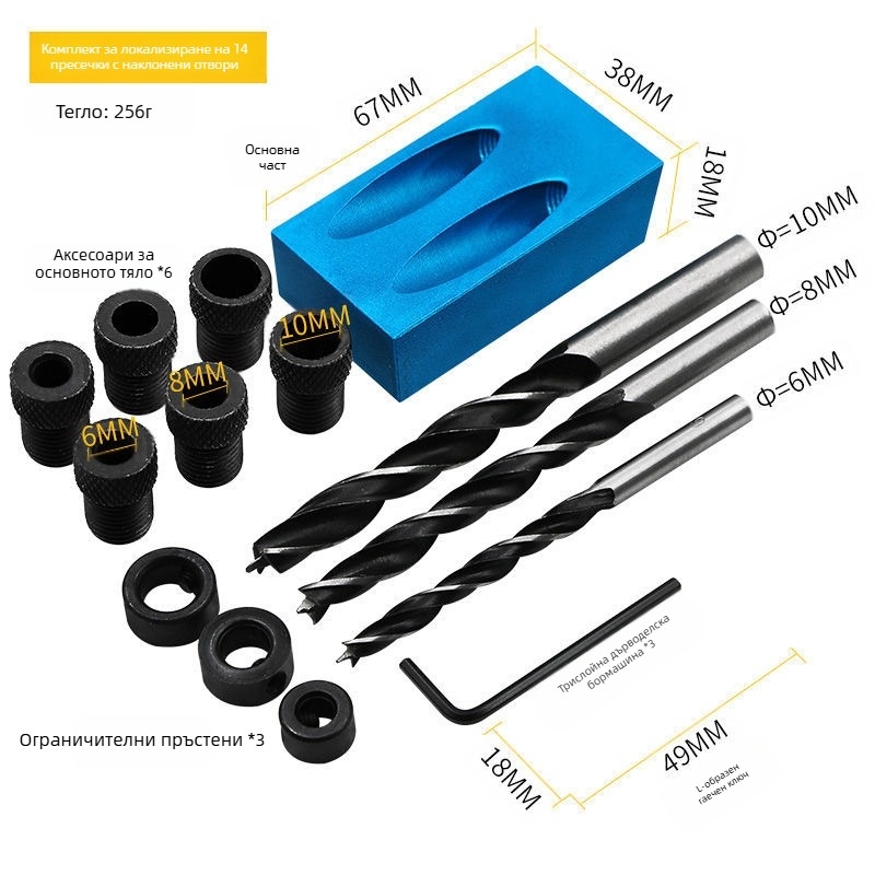 F-образна дърводелска щипка с бърз захват, въглеродна стомана, тегло 70