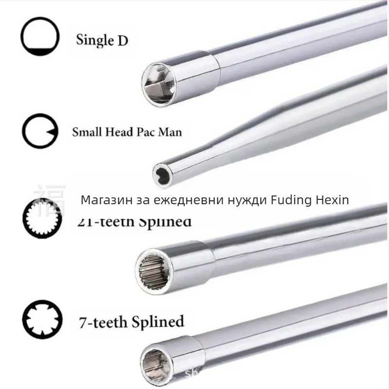 LISM комплект карбураторни отвертки за прецизна настройка, никел-хромова неръждаема стомана, изолиран, не магнитен, тегло 0.1