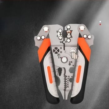 Електротехник мултифункционални клещи за обелване на кабели, сгъваем автоматичен модел за разделяне и обелване на изолацията