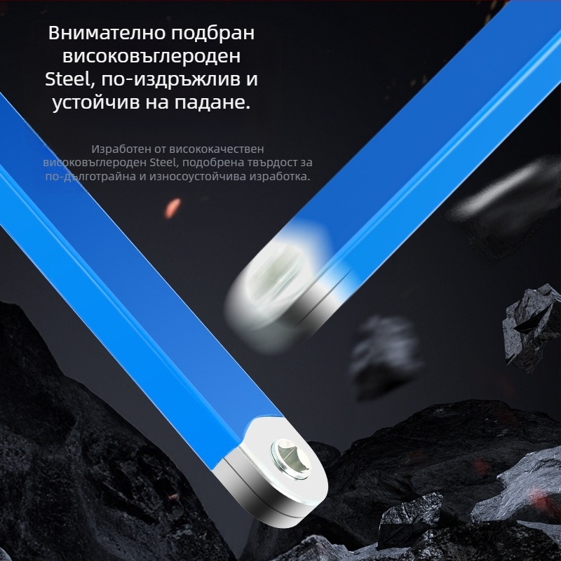 Volvan 3/8 Мултифункционален удължителен гаенeн ключ с ratchet глава за преобразуване и удължителна пръчка – хромирано покритие, високо въглеродна стомана, 0.645 кг