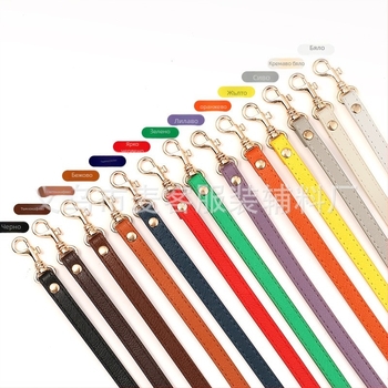 PU кожен ремък за чанта през рамо – Maike, еднотонен дизайн, Пролет 2024