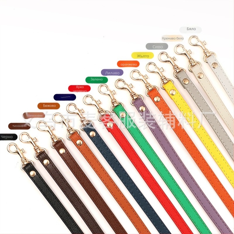 PU кожен ремък за чанта през рамо – Maike, еднотонен дизайн, Пролет 2024