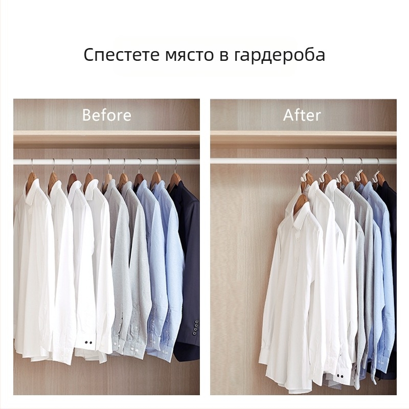 Закачалка-кука за дрехи, ABS материал, японски стил, единична кука, носимост до 2 кг, пакет от 5 броя, марка SJIAYP