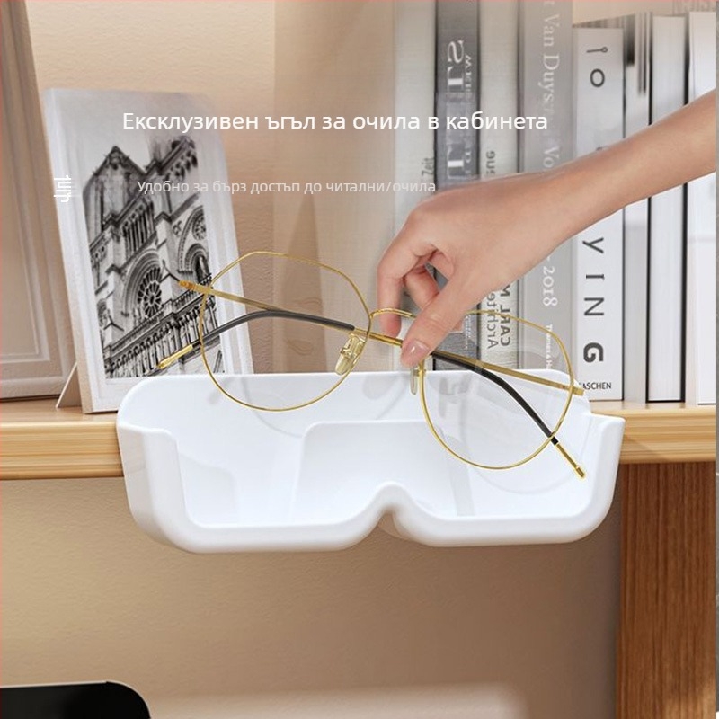 Стенно шкафче за очила — PET материал, японски стил, за спалня и дневна, марка Silver Eyes, пускано през лятото на 2024 г.