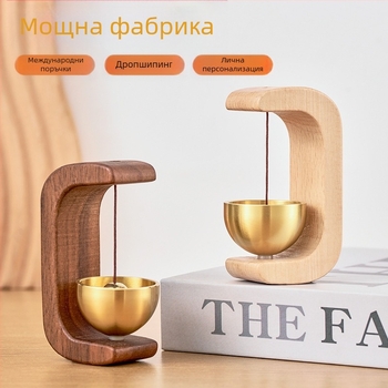 Дървено висящо звънче за входна врата, универсален стил, марка Xu screen