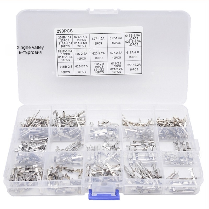 Galaxy Valley автомобилен конектор, меден 1-пинов кримп терминал за автомобилна електроника