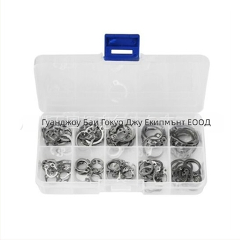 304 неръждаема стомана цирклип за вал, тип C, монтаж чрез кримпване, модел 000842, за електрически приложения